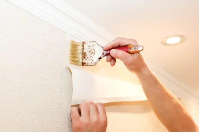 Pose de papier peint à Cogners — revêtements muraux et toiles de verre